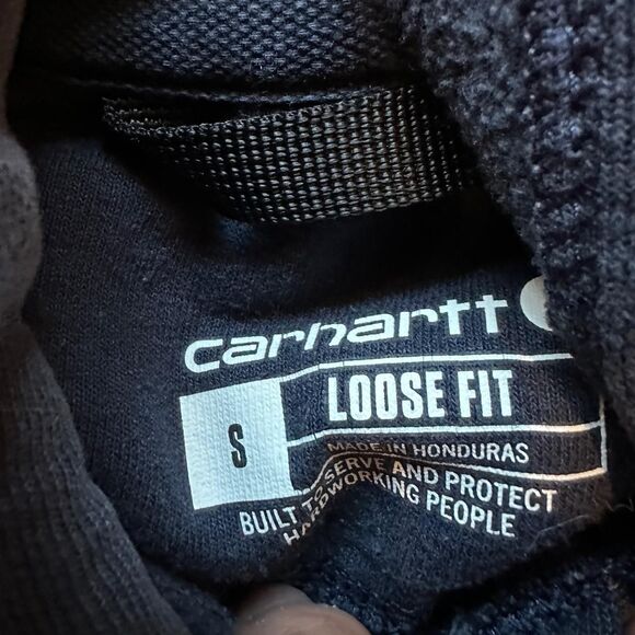 Carhartt Men's Navy and Black Hoodie - Picture 3 of 3